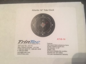 Trintec 14" Tide Clock $80