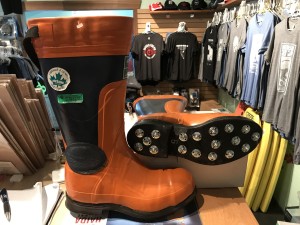 Orange cork boots. Ladies size 6. $150