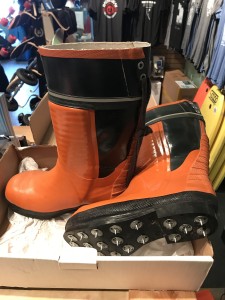 Orange cork boots. Men's size 6. $150