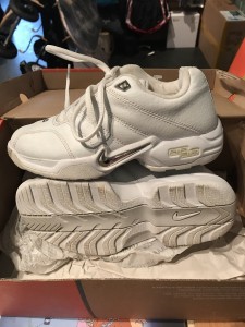 Nike "Airliner" shoes. White with silver chrome. Women's size 5.5. $20